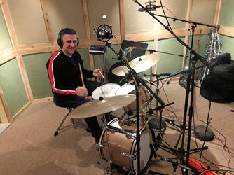 The great George Fludas ready to perform for Frank Lamphere's session March 09 2020.