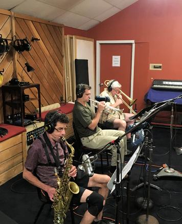 Frank Lamphere's Las Vegas recording session - Eric Schneider, Mark Olen and Russ Phillips