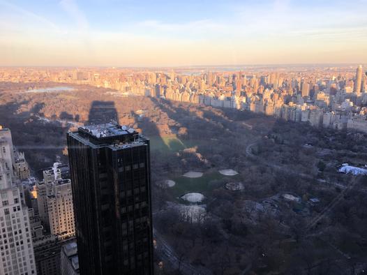 Frank Lamphere's view while performing Rat Pack Jazz "above" Central Park