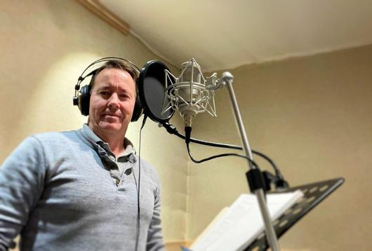Frank Lamphere in the recording studio October 25, 2021 Recording songs for his upcoming release "Frank Songs, My Way"